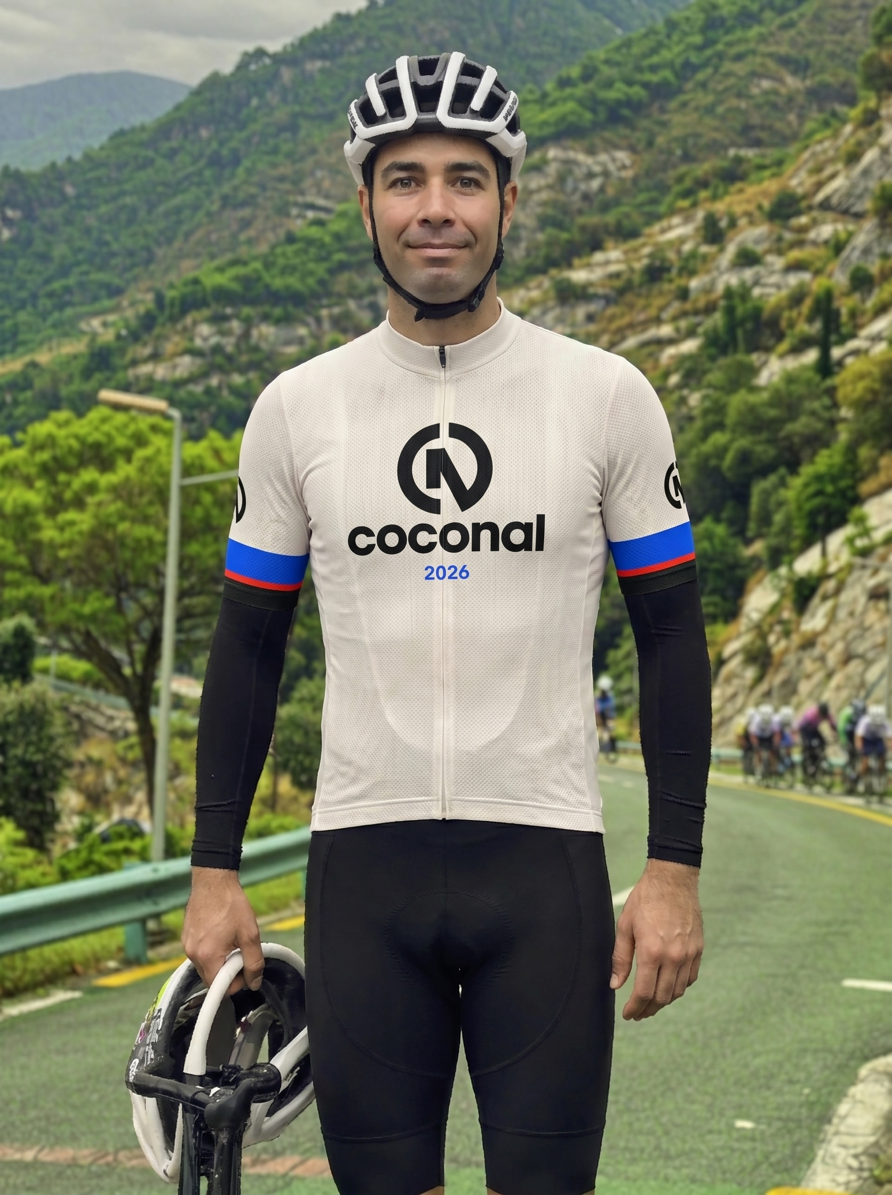 Mike wearing Coconal jersey variation A alternate